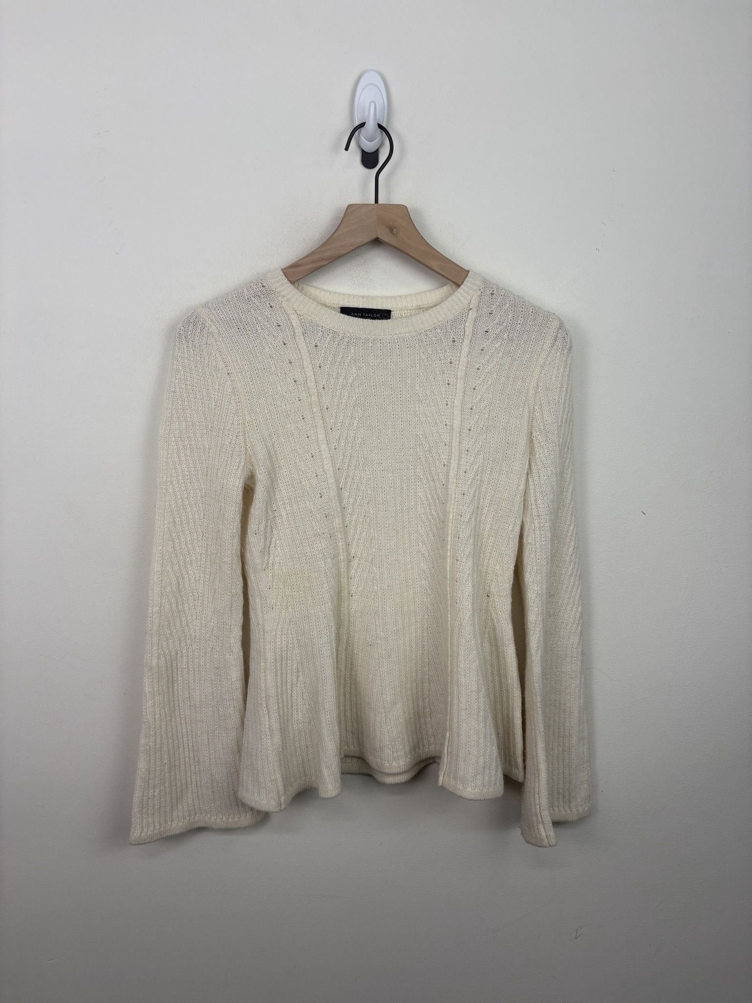 Other Vintage Knit Fleece Ann Taylor Crewneck Cardigan Size US XS / EU 42 / 0 - 1 Thumbnail