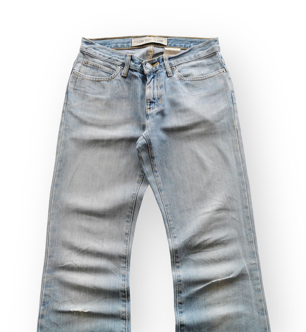 Gap Vintage gap low rise flare light faded blue jeans Size US 28 / EU 44 - 5 Thumbnail