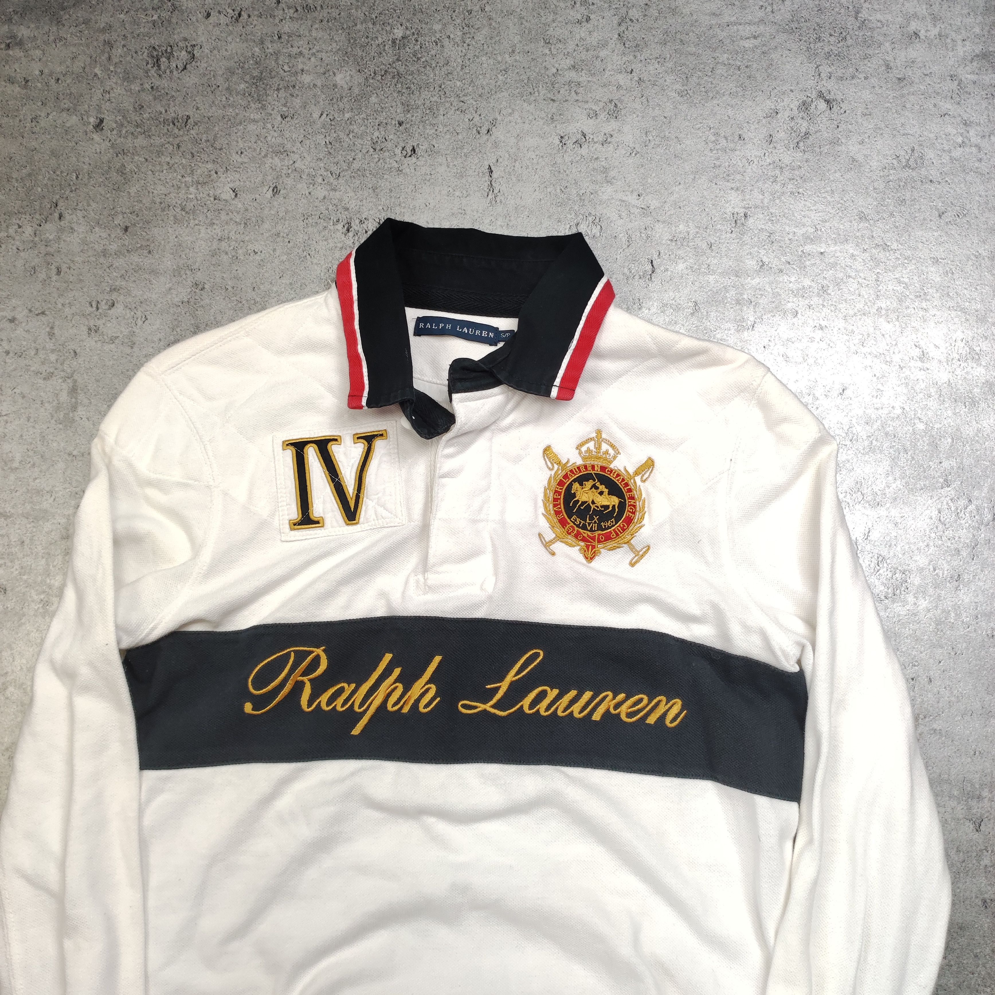 Polo Ralph Lauren × Ralph Lauren × Vintage RARE 90s Polo Ralph Lauren Chief Keef Big Logo Polo Shirt Size S / US 4 / IT 40 - 3 Thumbnail