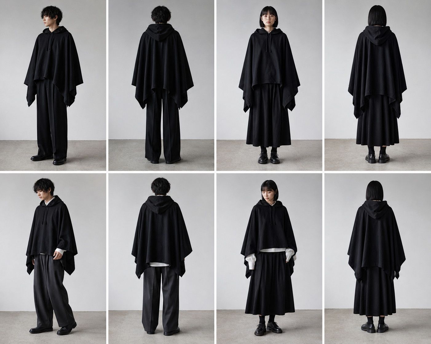 Comme des Garcons Homme Plus COMME des GARCONS HOMME DEUX - Wool Poncho Cape Sweater Size US L / EU 52-54 / 3 - 8 Thumbnail
