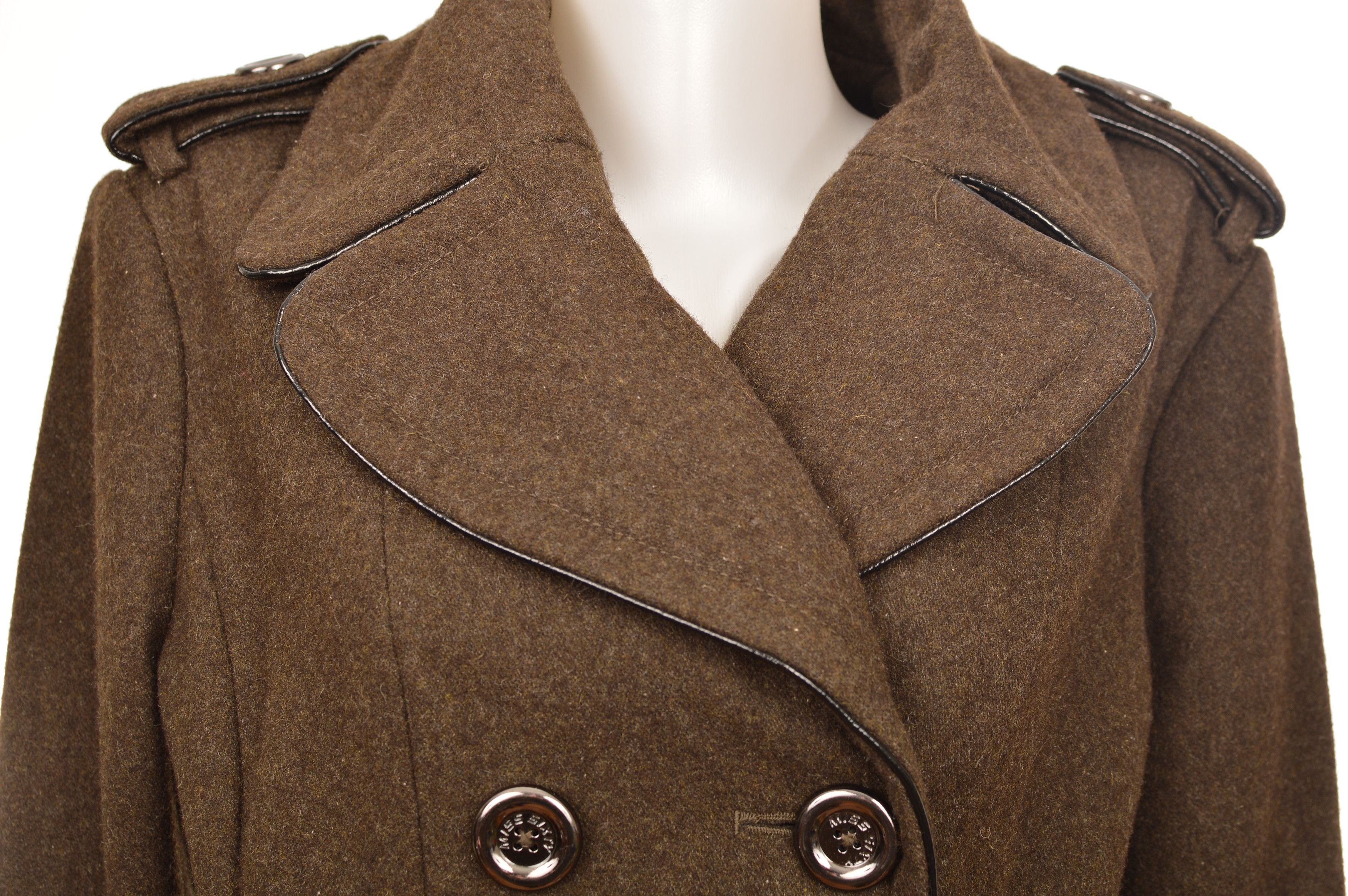 Miss Sixty Miss Sixty Vintage Double Breasted Wool Viscose Blend Coat Size XL / US 12-14 / IT 48-50 - 2 Thumbnail