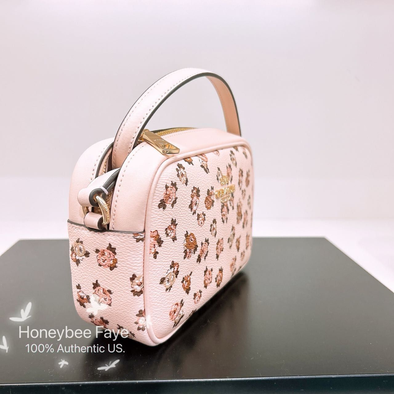 Coach Mini Jamie Camera Bag With Rose Print CY780 Size ONE SIZE - 3 Thumbnail