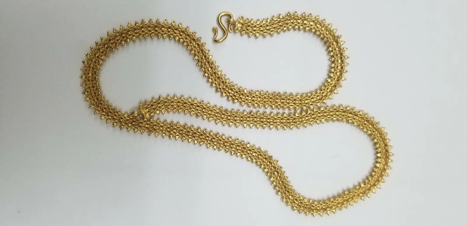 Other High End Jewelry! 23k Solid Gold Fancy Necklace 17" 30.4gr Size ONE SIZE - 4 Thumbnail