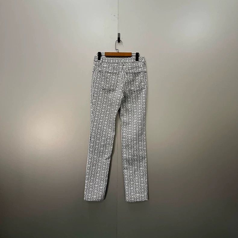 Givenchy Givenchy Checkered Full Print Denim Long Pants Size 26 Size US 26 / EU 42 - 2 Thumbnail