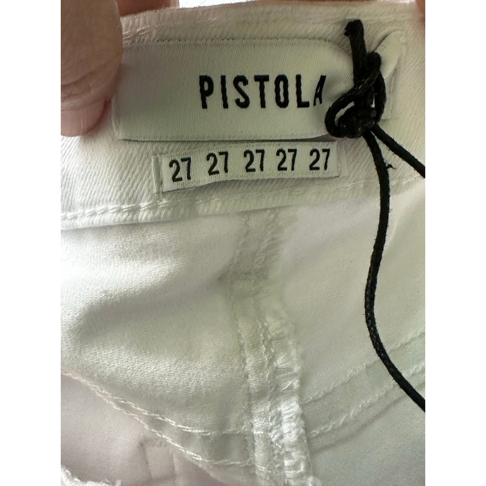 Pistola Pistola white stretch mid rise skinny ankle jeans size 27 Size 27" / US 4 / IT 40 - 3 Thumbnail