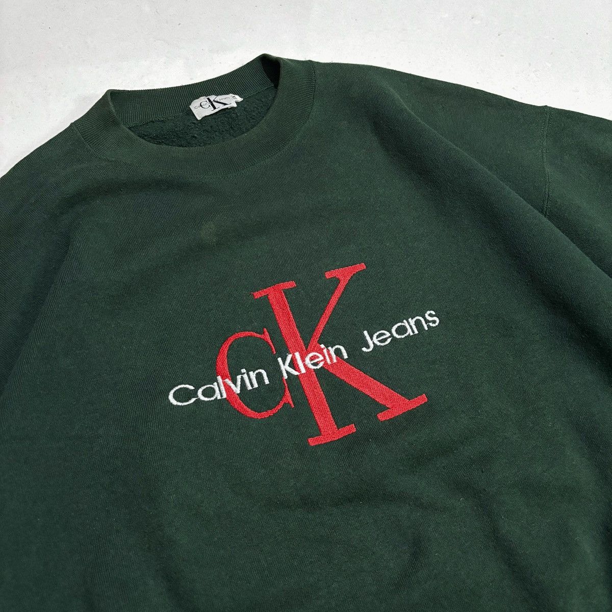 Calvin Klein × Vintage Calvin Klein Vintage Sweatshirt Size US M / EU 48-50 / 2 - 2 Thumbnail
