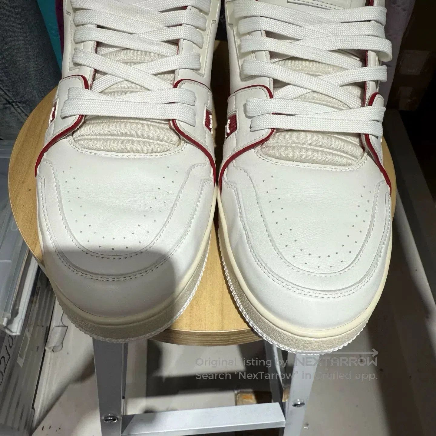 Louis Vuitton Louis Vuitton LV Trainer Red White. Size US 10 / EU 43 - 4 Thumbnail