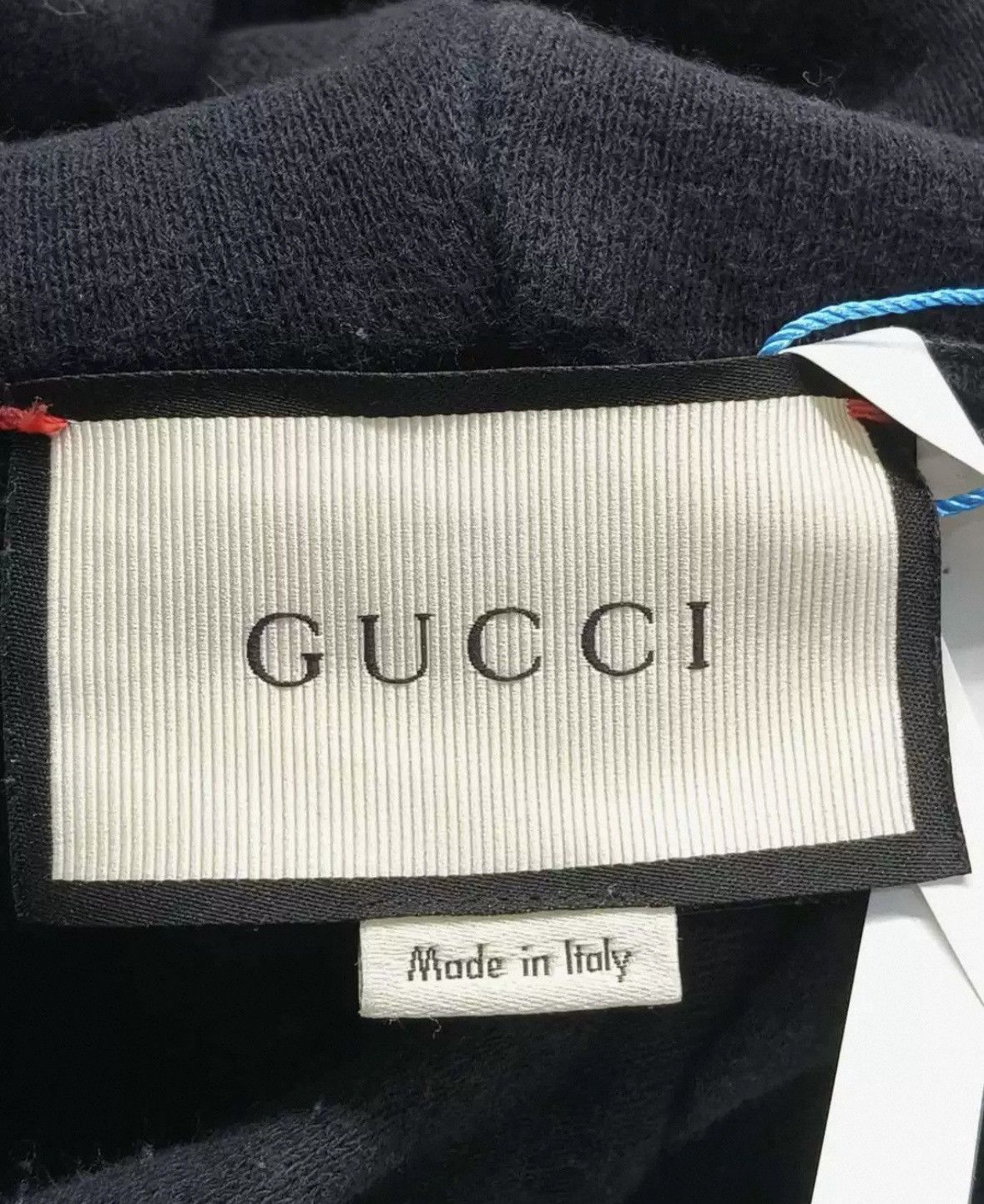 Gucci Gucci Black small destruction embroidered hooded sweatshirt Size US S / EU 44-46 / 1 - 16 Thumbnail