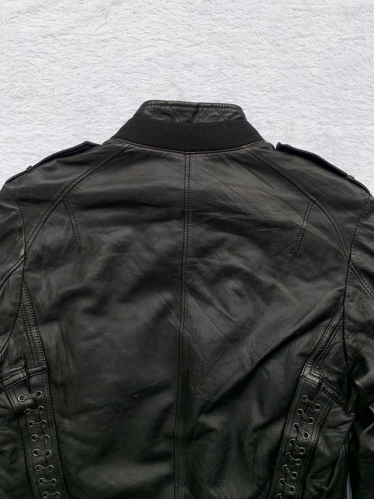 Neil Barrett Laced up military leather jacket Size US M / EU 48-50 / 2 - 3 Thumbnail
