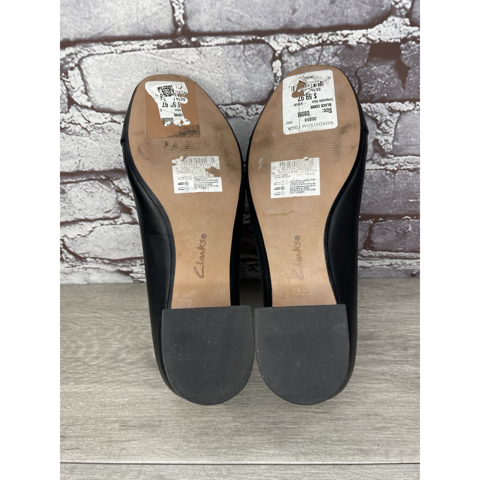 Clarks Clarks Marilyn Black Leather Patent Cap Toe Pump Heels Shoes Size US 8 / IT 38 - 9 Thumbnail