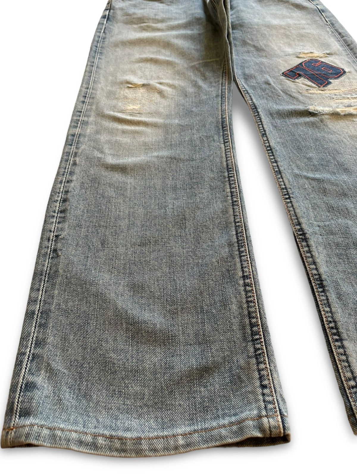 Lee Vintage 80s Lee Riders Selvedge Sanforized Baggy Style Jeans Size US 32 / EU 48 - 9 Thumbnail