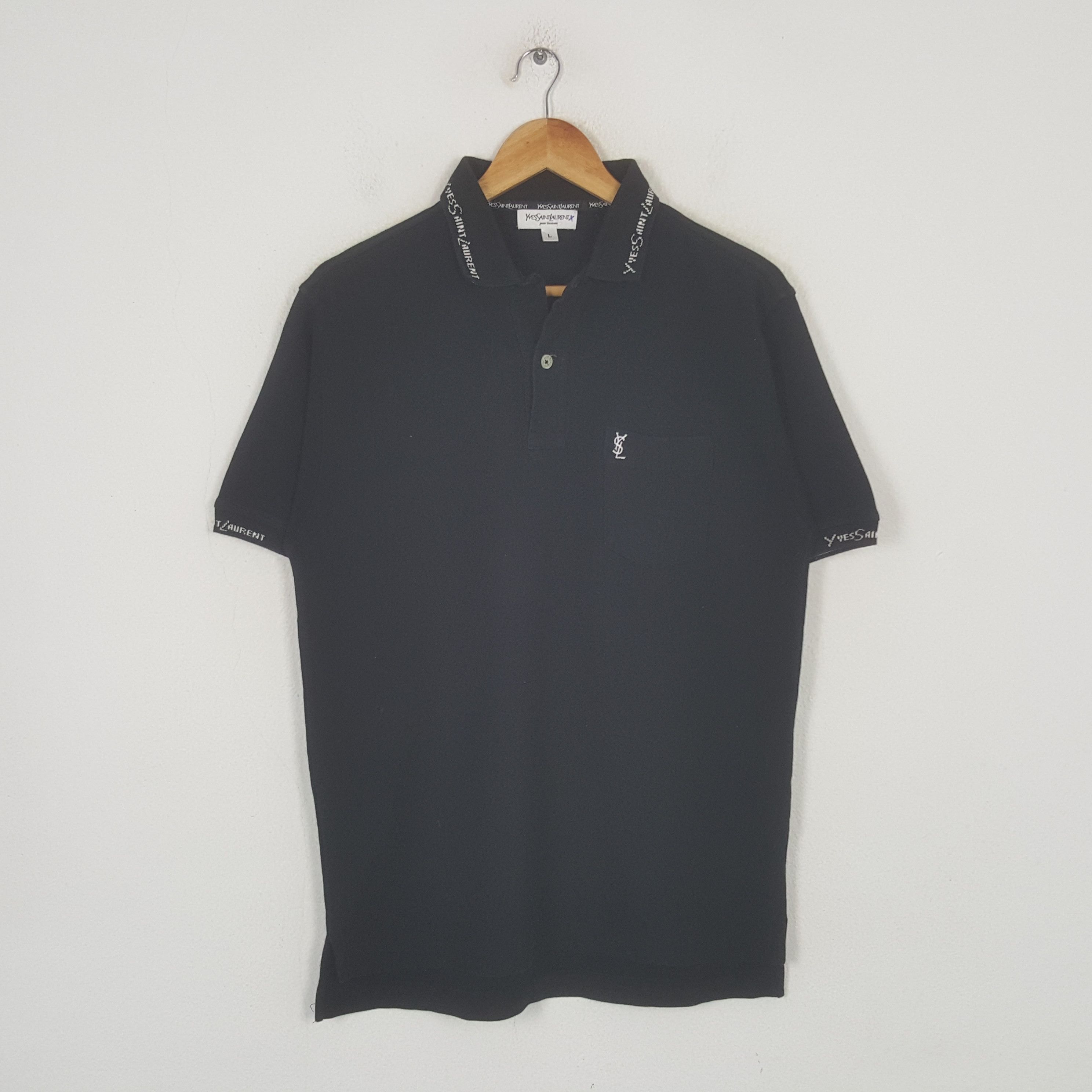 Yves Saint Laurent Vintage Yves Saint Laurent Designer Polos C301N42 Size US M / EU 48-50 / 2 - 1 Thumbnail