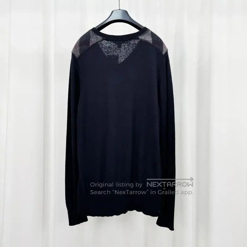 Burberry Burberry Men's Black Cashmere Knit Sweater. Size US XL / EU 56 / 4 - 2 Thumbnail