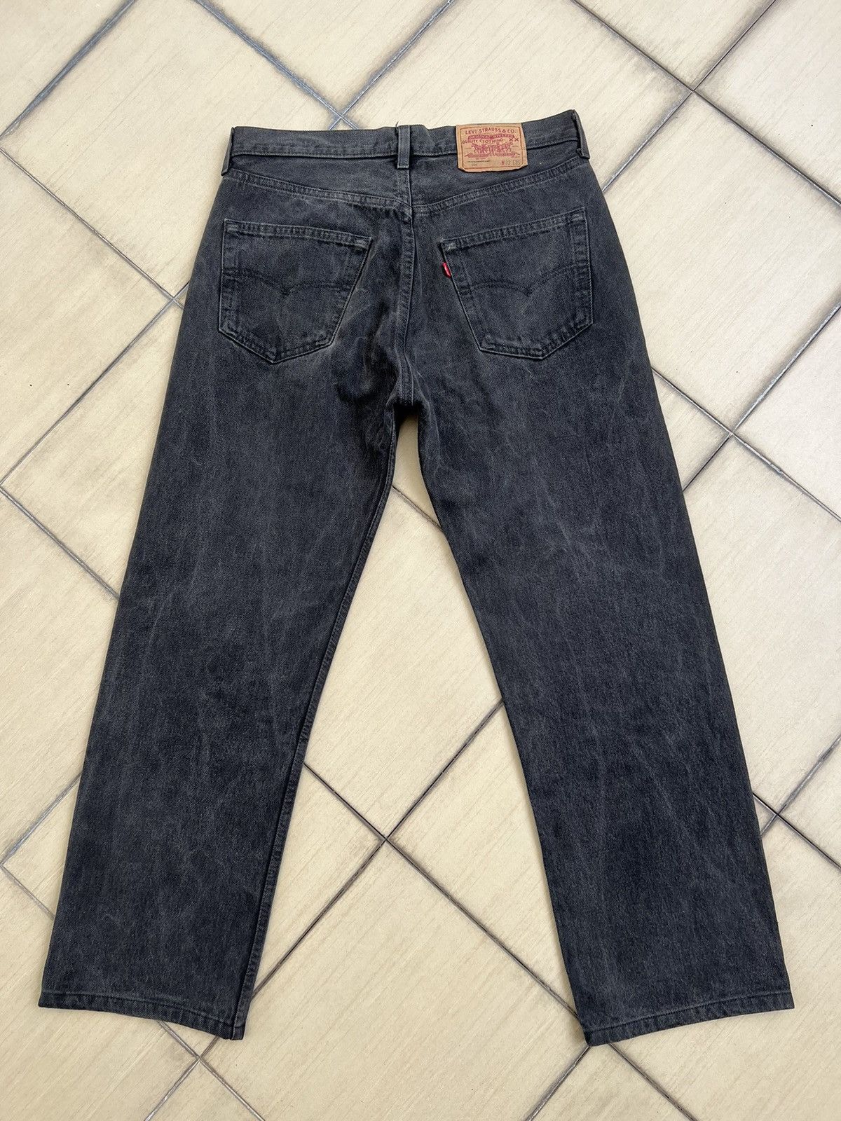 Levi's Vintage 1992 Levi’s 501 Jeans Faded Black Denim Size US 33 - 2 Thumbnail