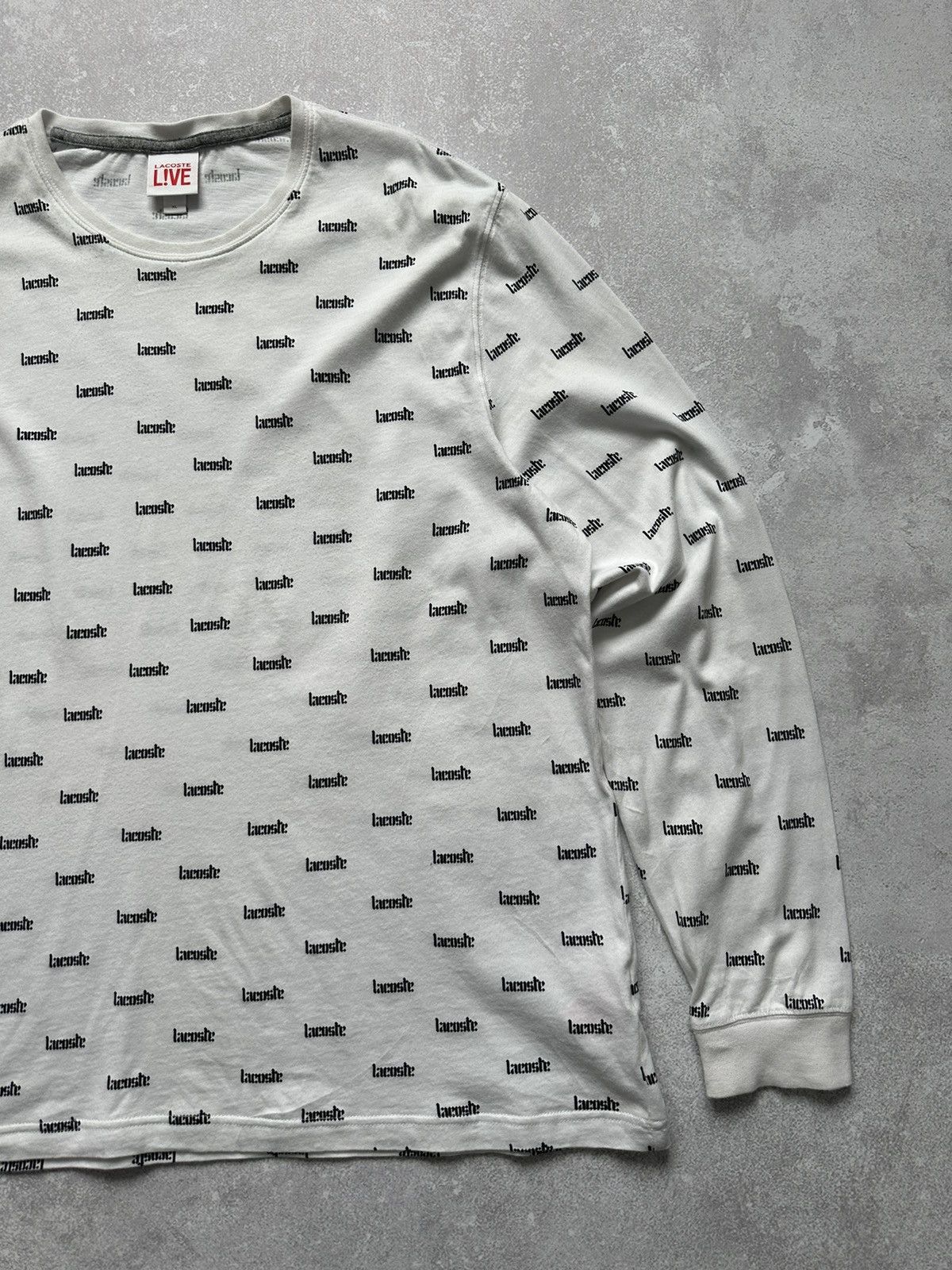 Designer × Lacoste Long sleeve T-shirt Lacoste Live Size XL Monogram Size US XL / EU 56 / 4 - 3 Thumbnail