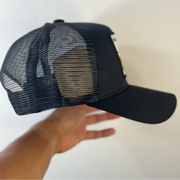 Designer NEW SOMBRERO PATCH BLACK TRUCKER MESH CAP HAT Size ONE SIZE - 4 Thumbnail