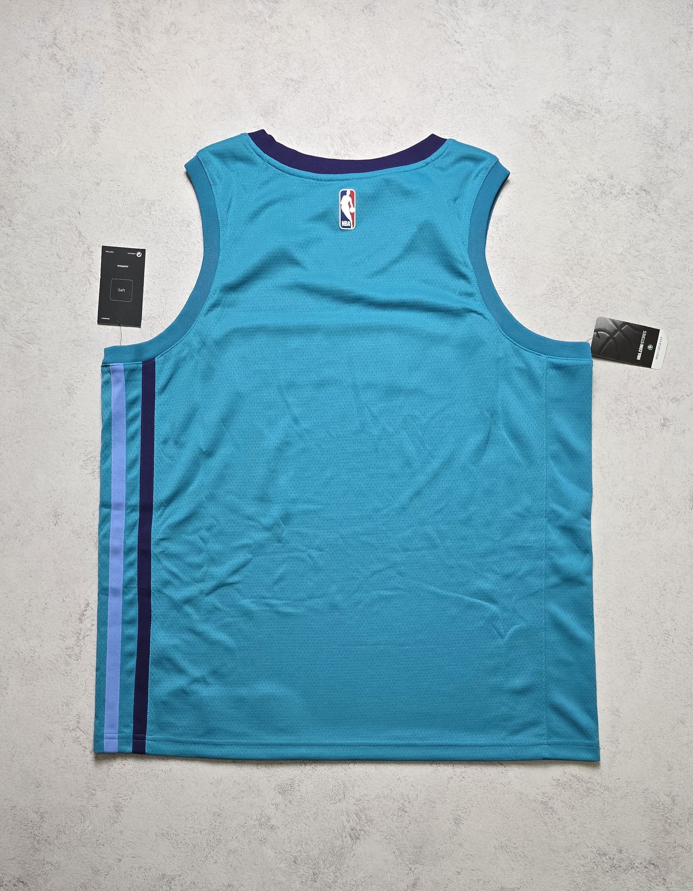 Nike Charlotte Hornets Jordan Brand Swingman Blank Jersey Teal Size US XL / EU 56 / 4 - 2 Thumbnail