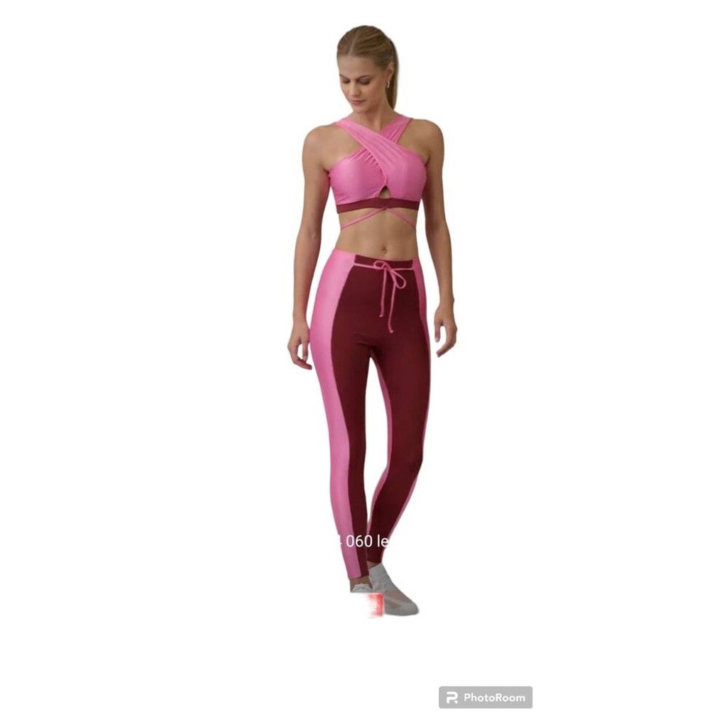 Other Cajubrasil Women Size M Leggings Rosa Milkshake Maroon Pink Size 27" / US 4 / IT 40 - 1 Thumbnail