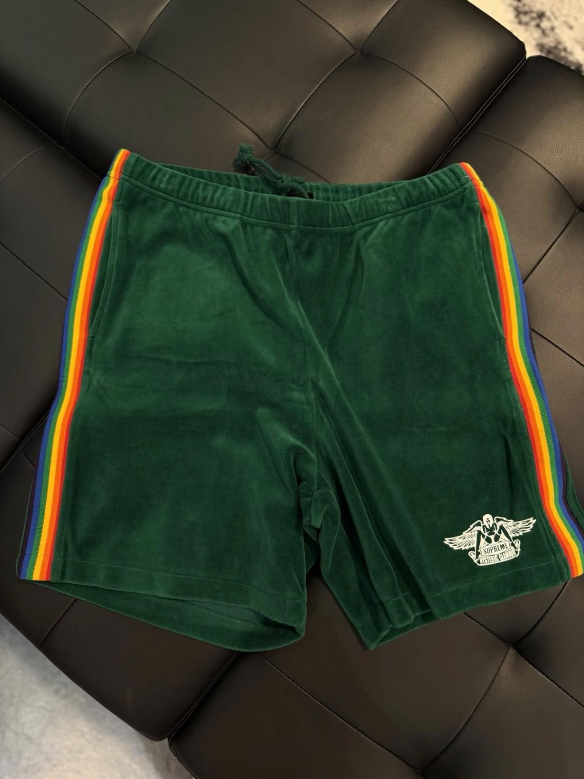 Supreme SS21 Supreme x Hysteric Glamour Velour Short Green Medium Size US 32 / EU 48 - 4 Thumbnail