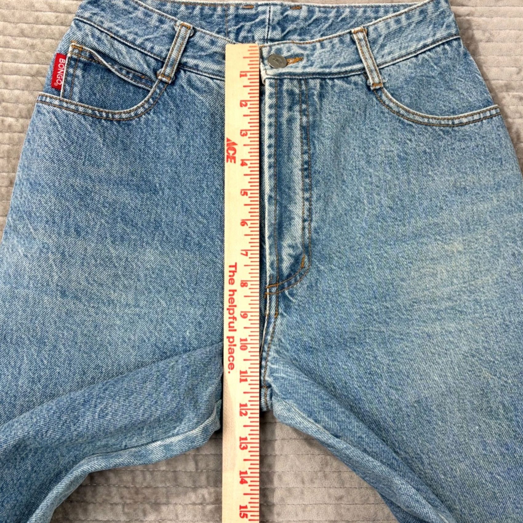 Vintage VINTAGE Bongo Jeans Womens Jeans High Rise Light Wash 28 in 30 in Inseam Made USA Womens Mens? Size 28" / US 6 / IT 42 - 4 Thumbnail