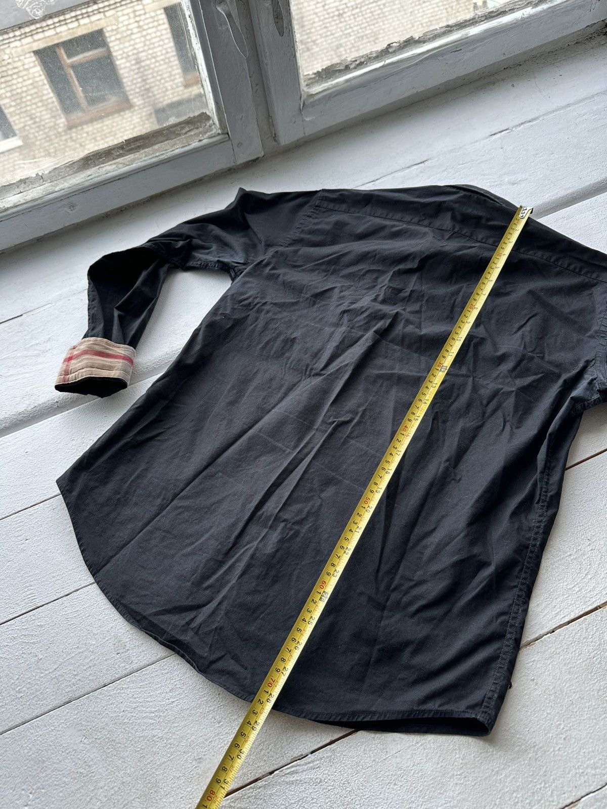 Burberry 🚨Burberry men’s shirt nova check black button up Size US XL / EU 56 / 4 - 14 Thumbnail
