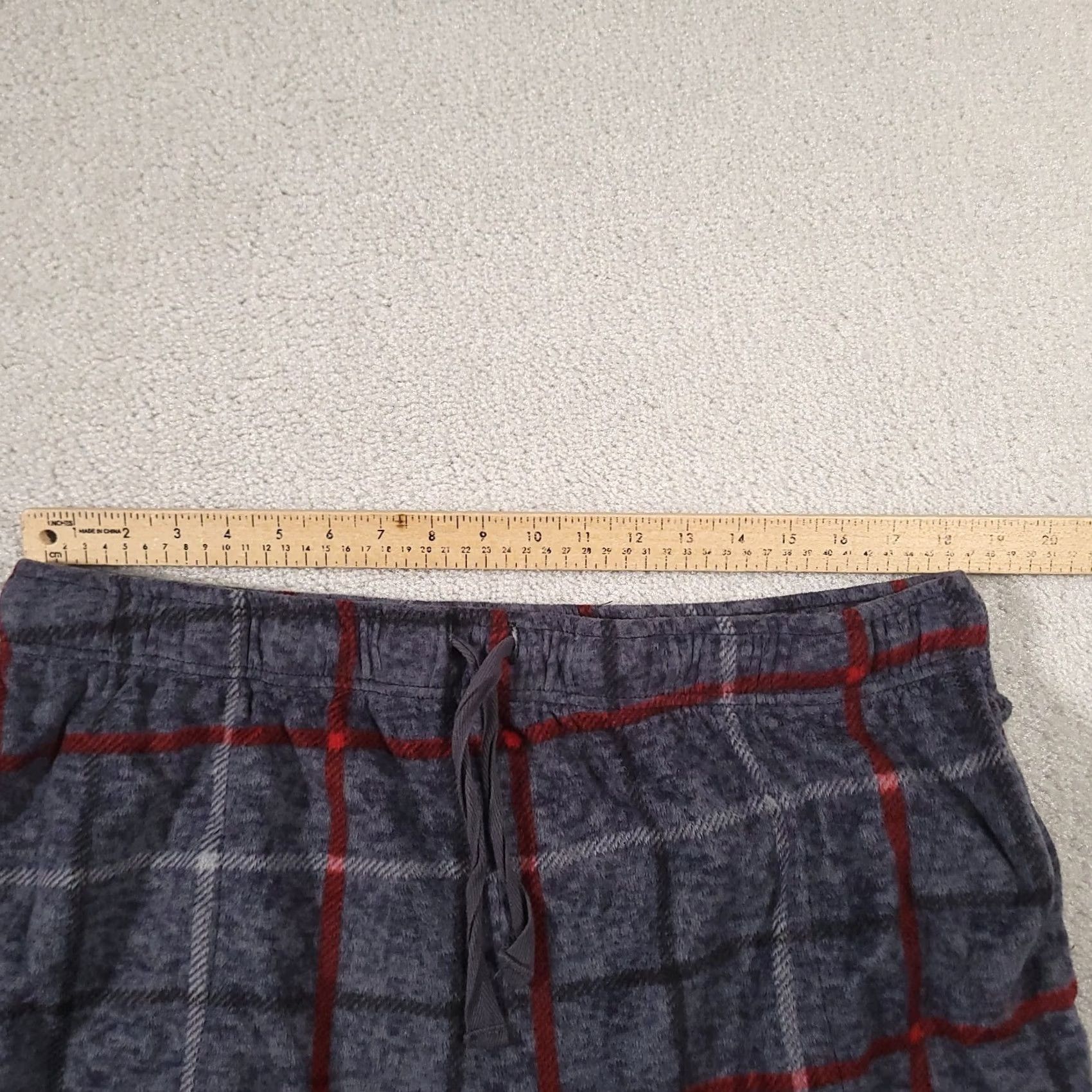 Vintage Cuddl Duds Pajama Pants Womens 2XL Gray Plaid Festive Holiday Lounge Size 40" / US 18 - 3 Thumbnail