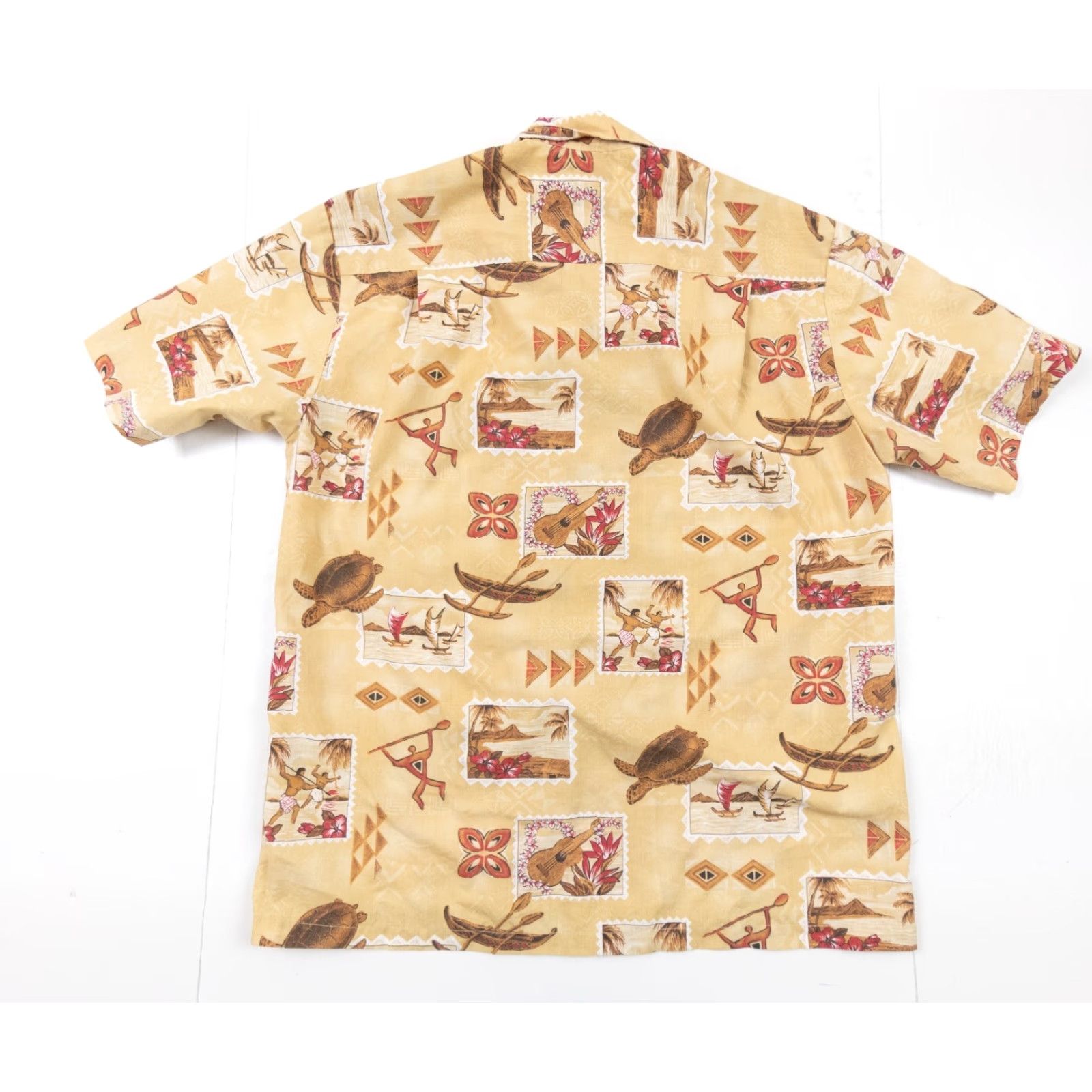 ALOHAS Ho Aloha Mens Hawaiian Short Sleeve Button Up Shirt Size US M / EU 48-50 / 2 - 5 Thumbnail