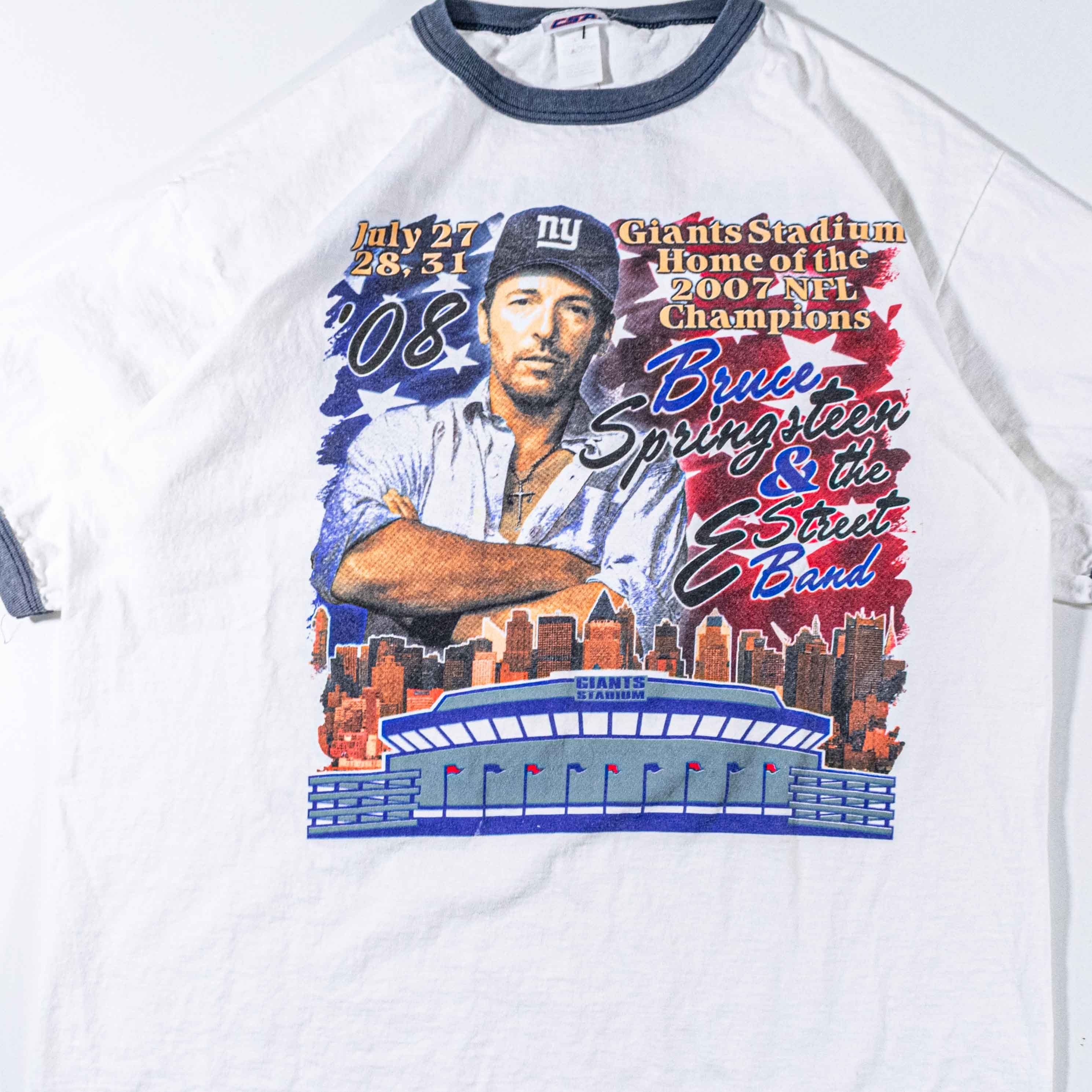Band Tees 2008 Bruce Springsteen & The E Street Band Ringer T-Shirt Size US L / EU 52-54 / 3 - 4 Thumbnail