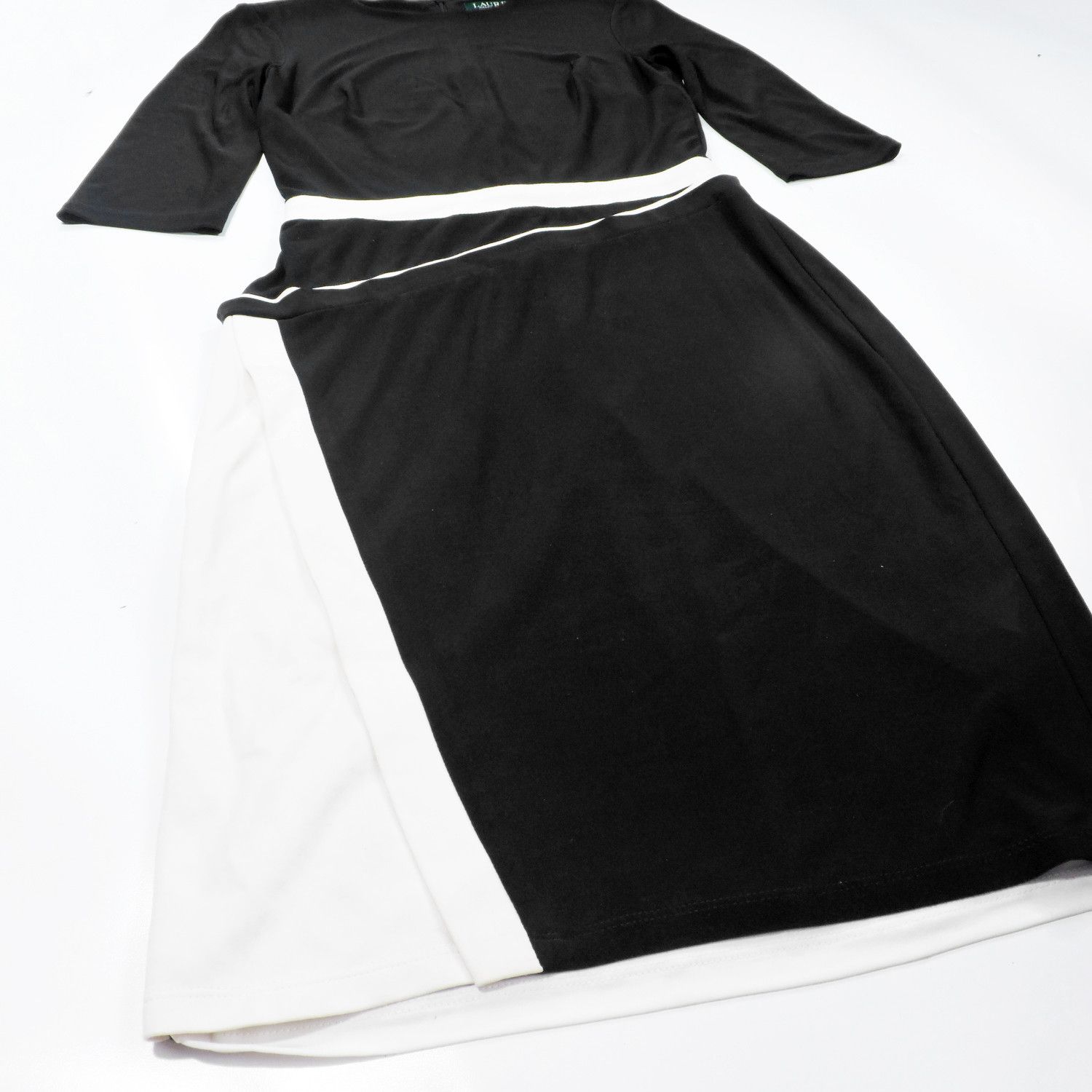 Ralph Lauren LAUREN BY RALPH LAUREN THREE-QUARTER SLEEVE MIDI DRESS Size M / US 6-8 / IT 42-44 - 9 Thumbnail