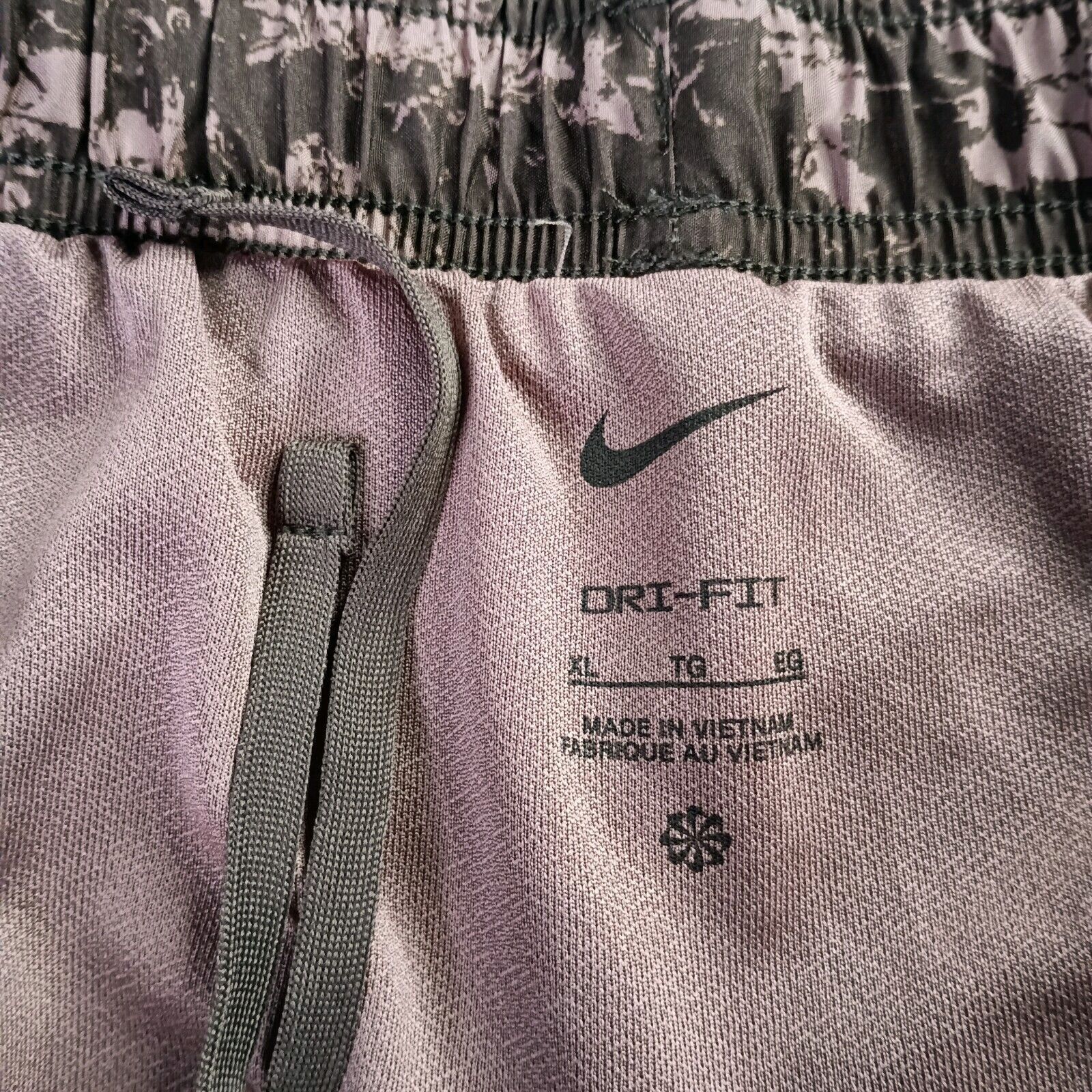 Nike Nike Women Smokey Mauve Tempo Printed Running Shorts Size XL Size 34" / US 12 / IT 48 - 3 Thumbnail