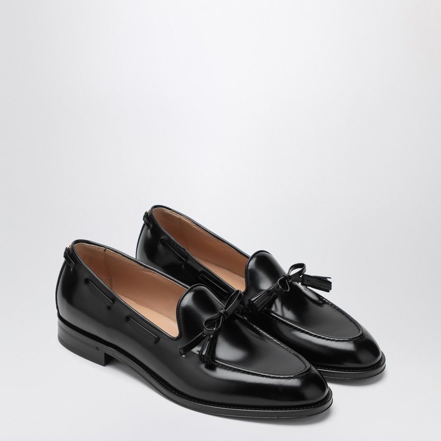 o1d2blof1025 Calfskin Loafers in Black