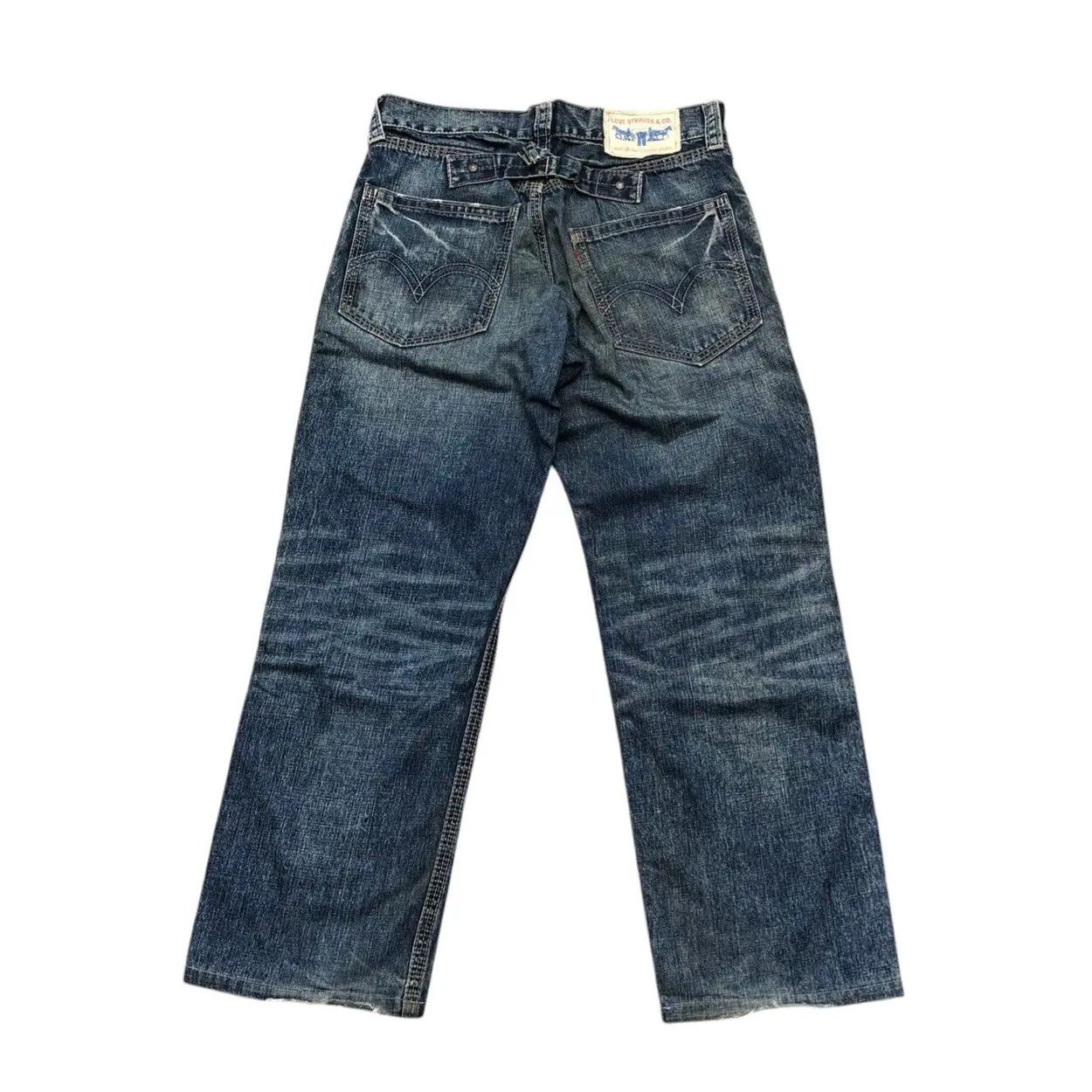 Levi's Vintage Clothing Vintage Levi’s White Tab Sashiko Repair Denim Jeans Size US 31 - 5 Thumbnail