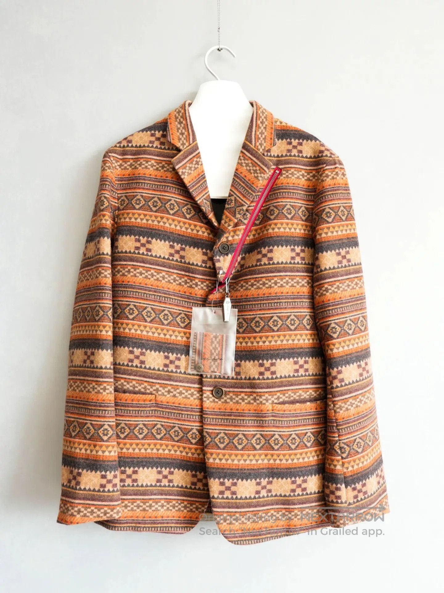 Yohji Yamamoto Yohji Yamamoto Patterned Zip Jacket. Size US M / EU 48-50 / 2 - 1 Thumbnail