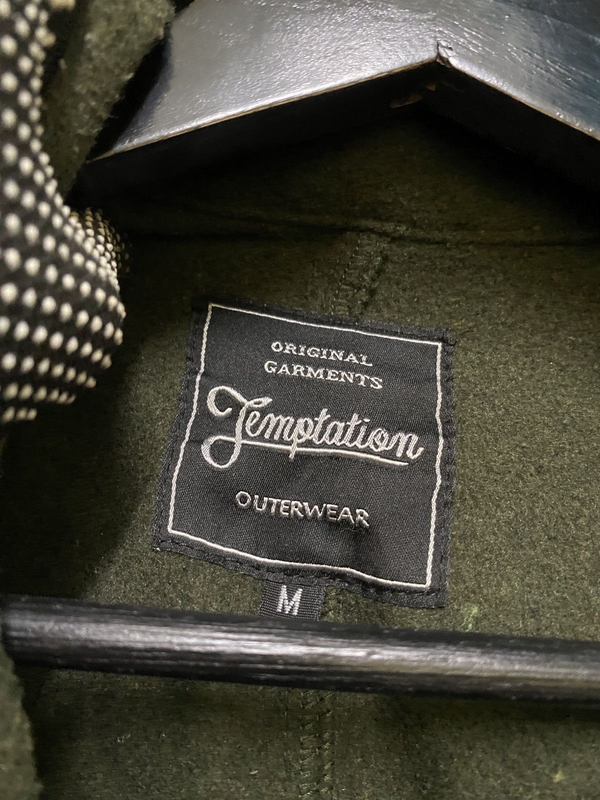 Japanese Brand Vintage Temptation Olive Wool-Blend Overcoat Workwear Style Size US M / EU 48-50 / 2 - 8 Thumbnail