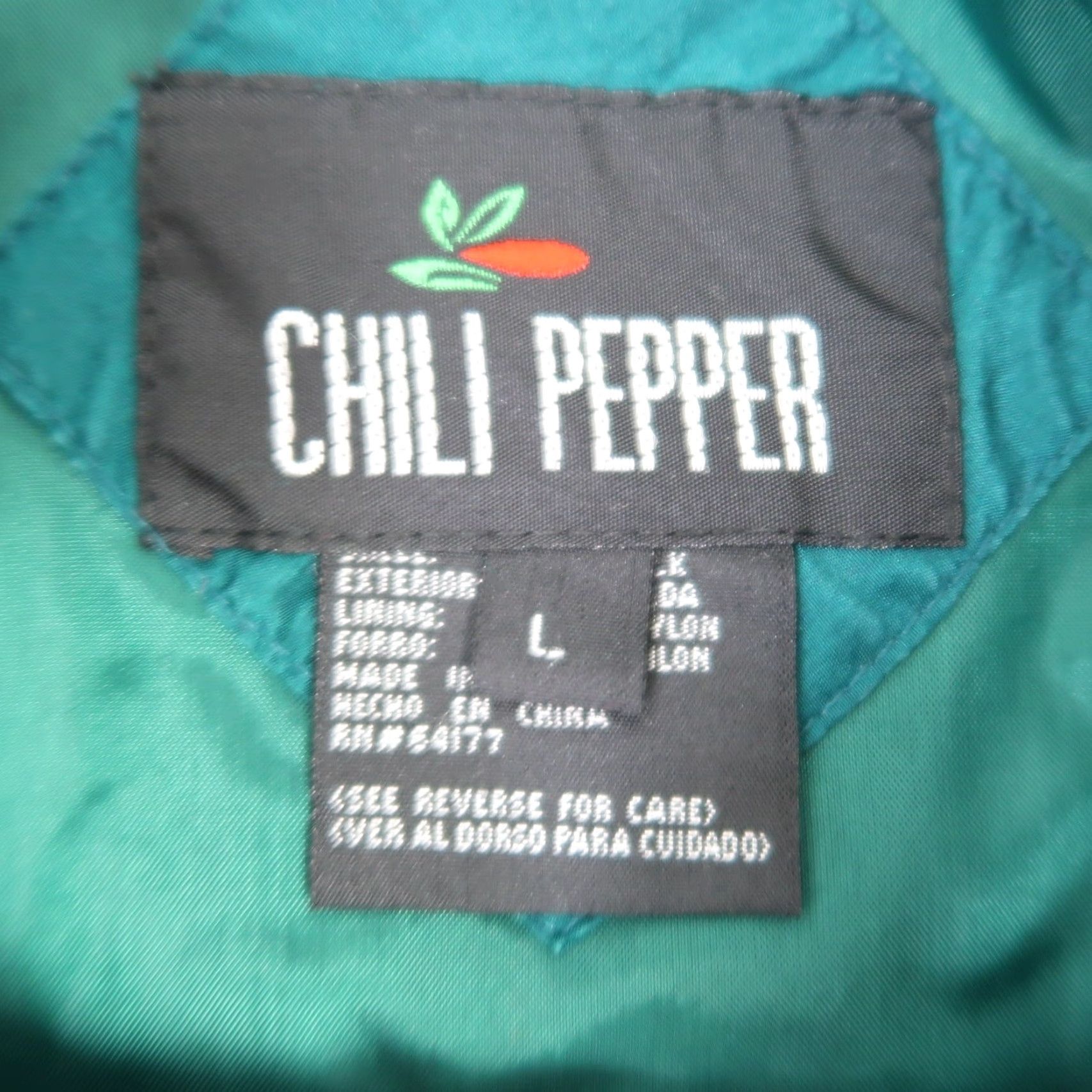 Vintage VINTAGE Chili Pepper Teal Green Ruched Silk Track Suit Set L Women 90s Hustle Heat 90s Theme Size L / US 10 / IT 46 - 6 Thumbnail