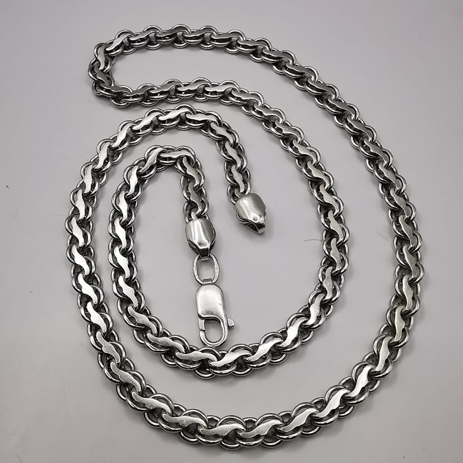 Sterling Silver Vintage Jewelry Chain,925 Sterling Silver,Signed 48,28g Size ONE SIZE - 1 Thumbnail