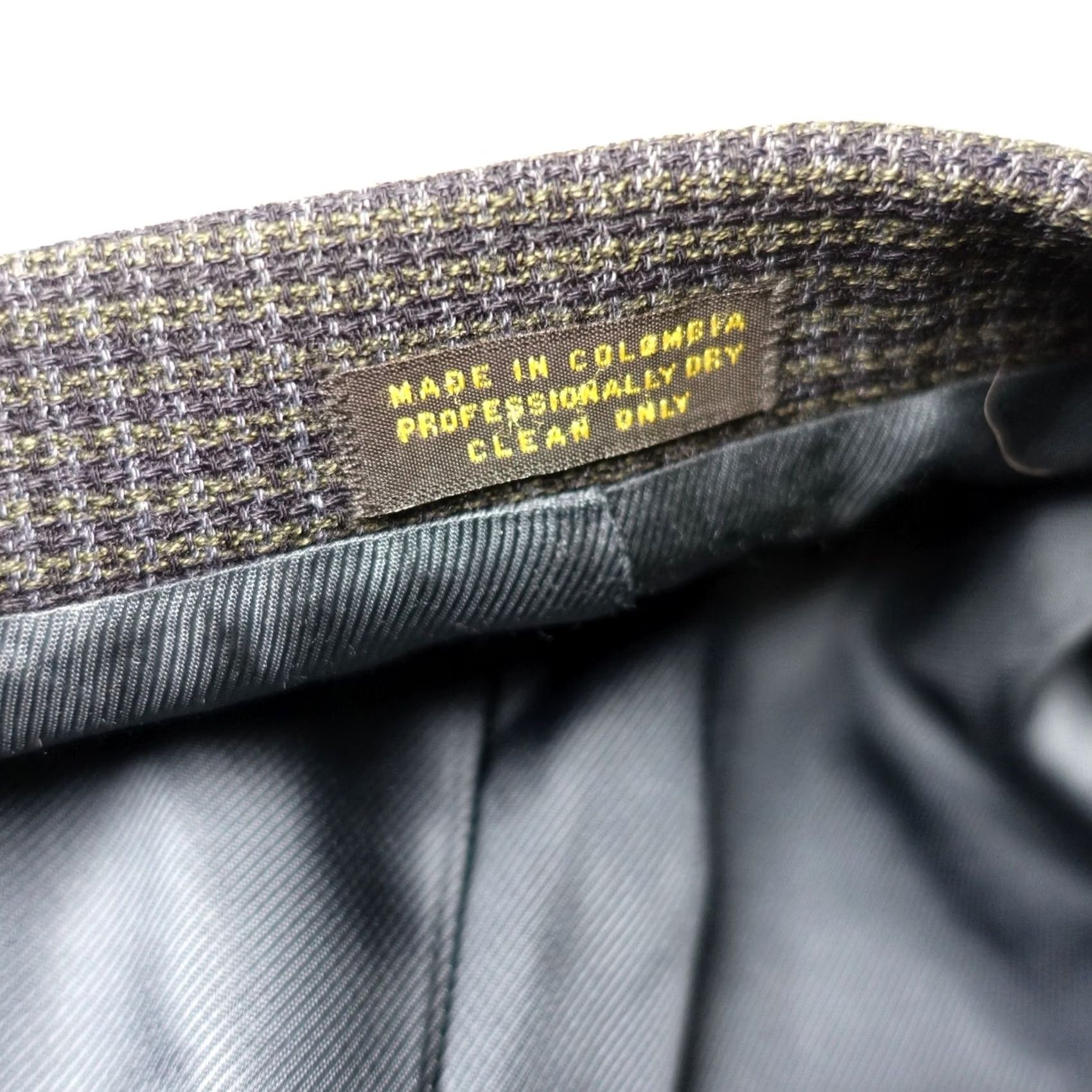 Oscar De La Renta VINTAGE Oscar de la Renta Blazer Jacket Mens 42L Wool Black Long 2 Piece Designer | Big & Tall Mens 42 Chest Size 42R - 7 Thumbnail