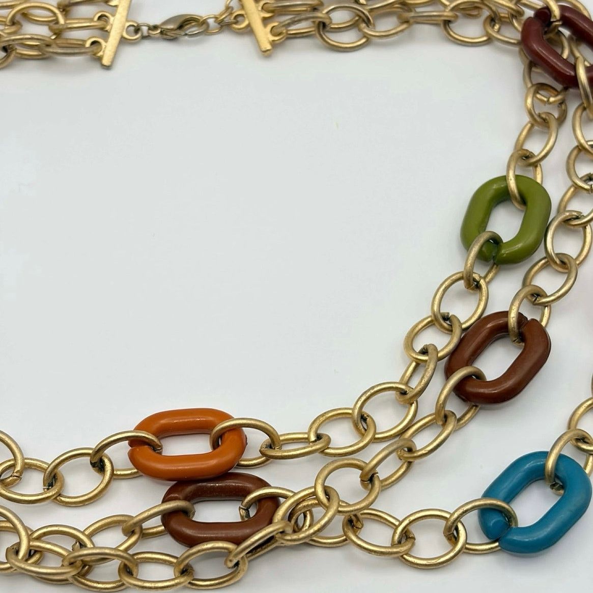 Other Gold & Orange Chain Necklace Size ONE SIZE - 4 Thumbnail