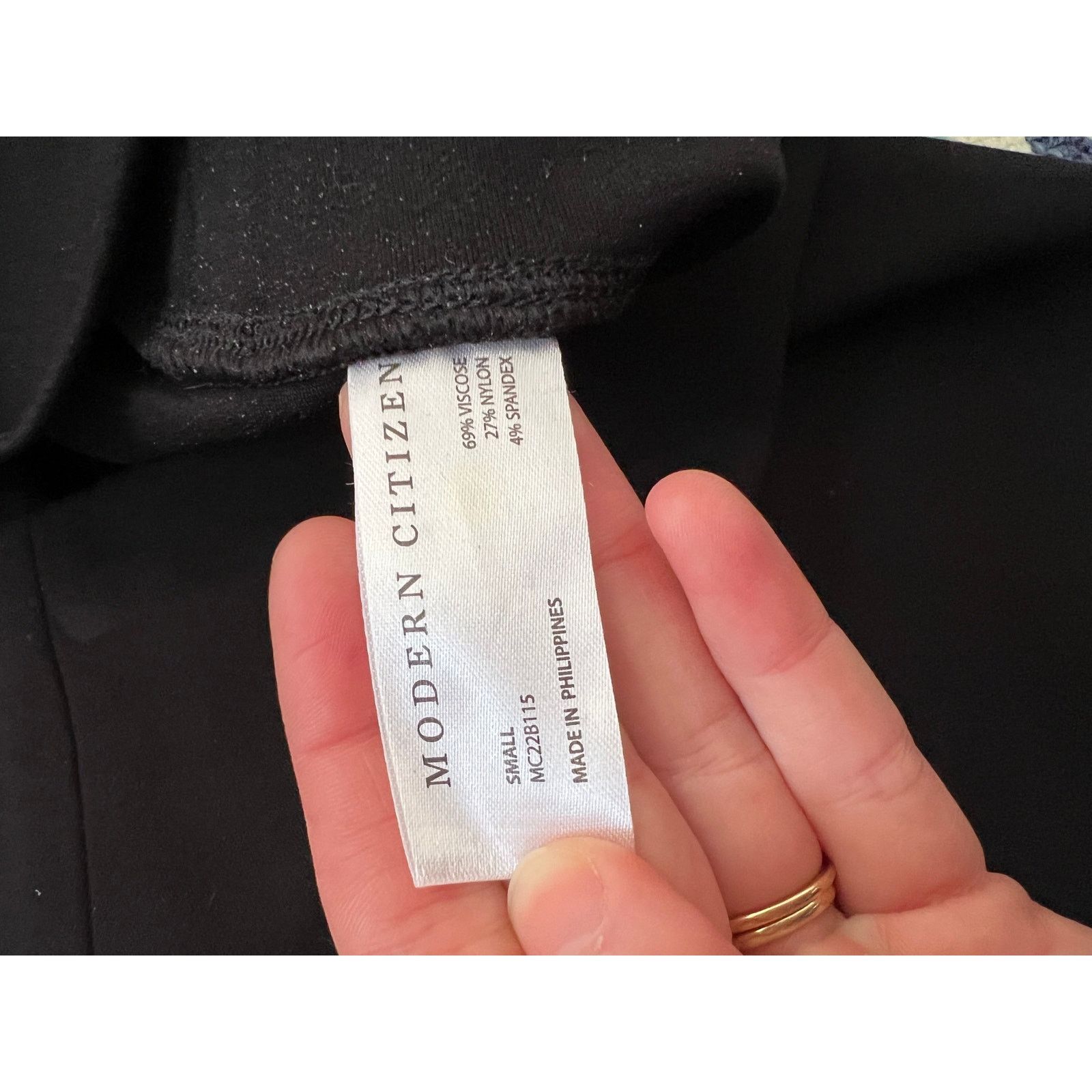 The Unbranded Brand Modern Citizen Black High Waisted Pull On Pants Sz S Size 28" / US 6 / IT 42 - 5 Thumbnail