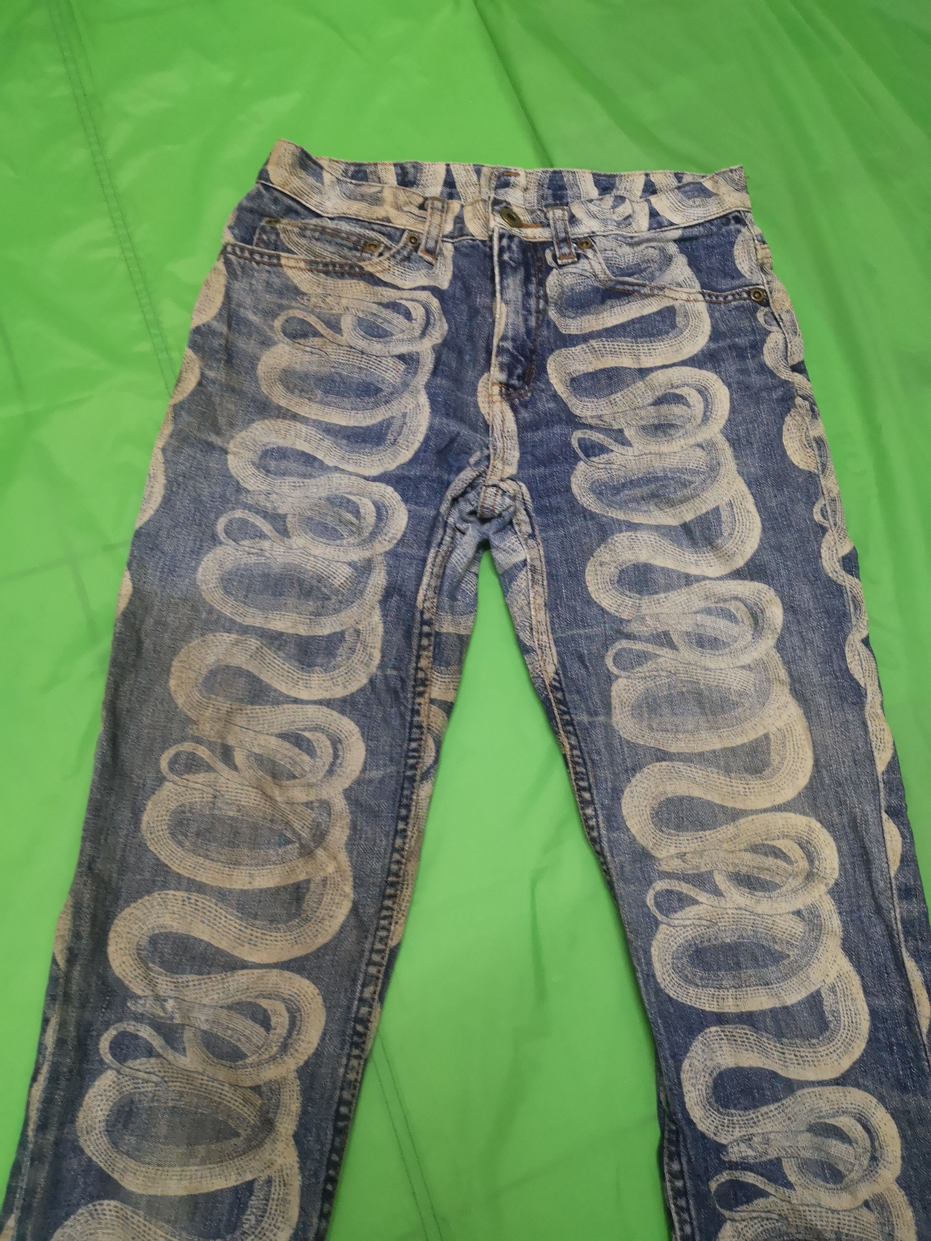 Hysteric Glamour × Japanese Brand Vintage Hysteric Glamour Snake Prints Size 28" / US 6 / IT 42 - 2 Thumbnail