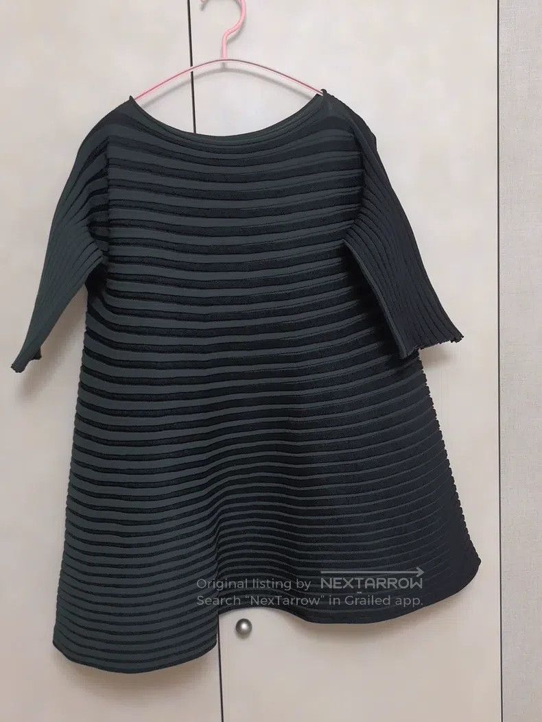 Issey Miyake Issey Miyake size:one size Pleated Knit Top Black Size XXS / US 00 / IT 34 - 1 Thumbnail