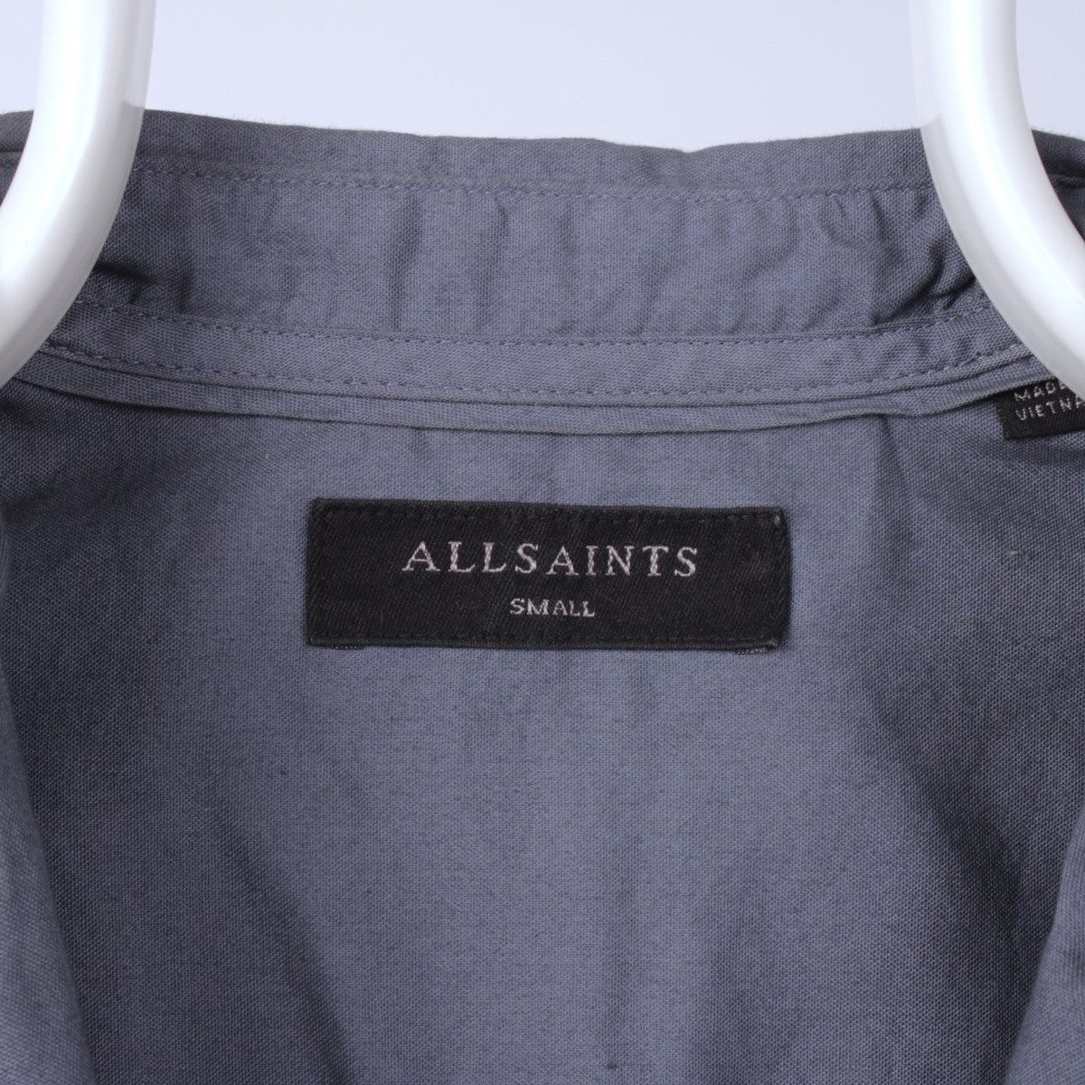 Allsaints ALLSAINTS Redondo Gray Long Sleeve Button Down Shirt Size US S / EU 44-46 / 1 - 16 Thumbnail