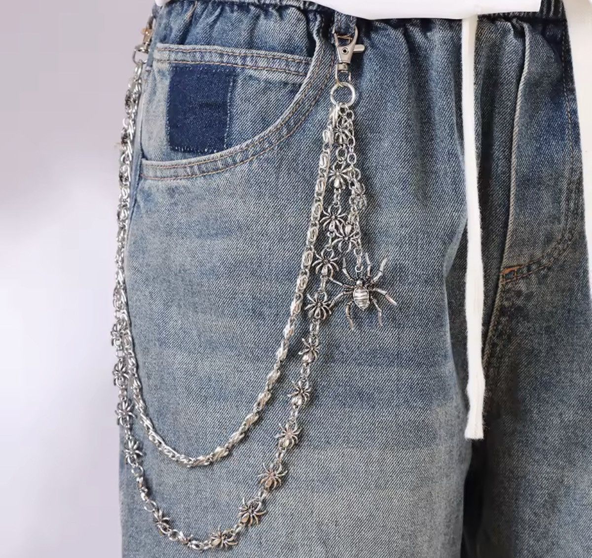 Japanese Brand Double Layer Spider Tasel Wallet Chain Size ONE SIZE - 4 Thumbnail