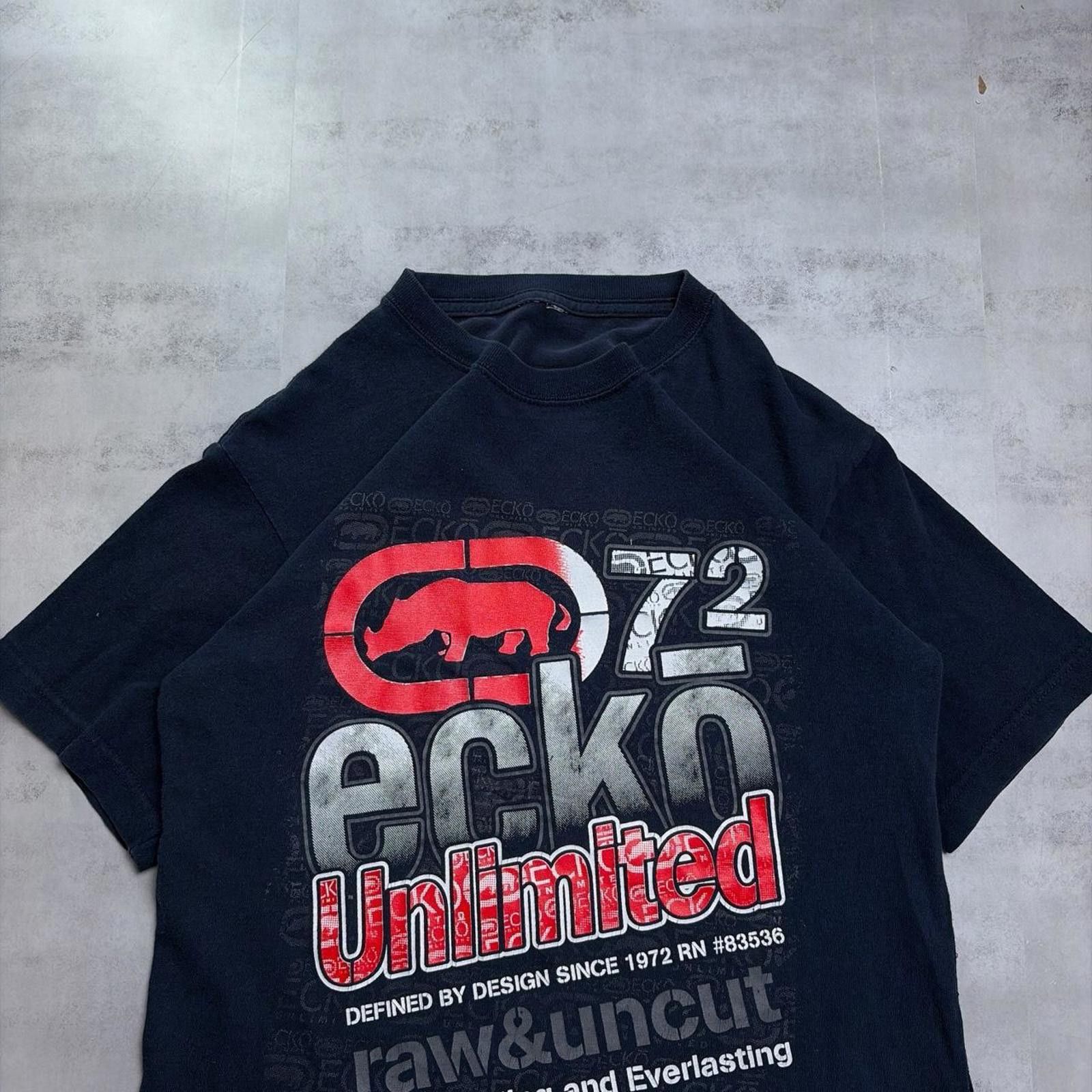 Ecko Unltd. Y2K Navy Ecko Unltd Grunge Skater T-Shirt Size US XS / EU 42 / 0 - 4 Thumbnail