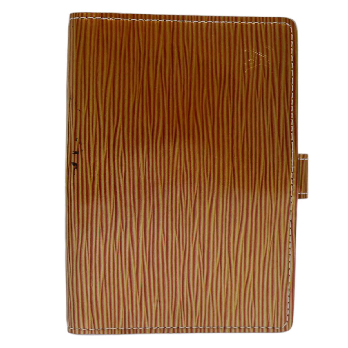 Agenda Pm Orange Leather Wallet (Pre-Owned)