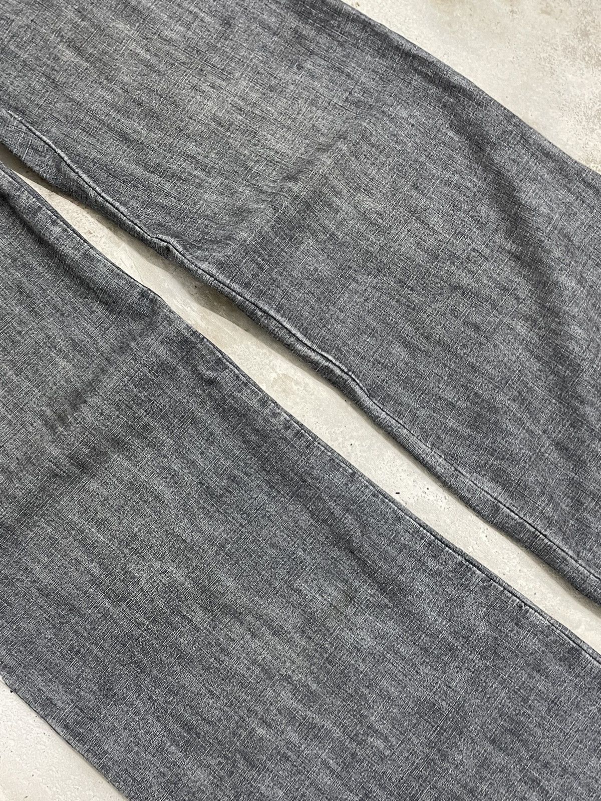 Issey Miyake Zucca Vintage Waist Wide Leg Flare Denim Paint Mark Size US 29 - 4 Thumbnail