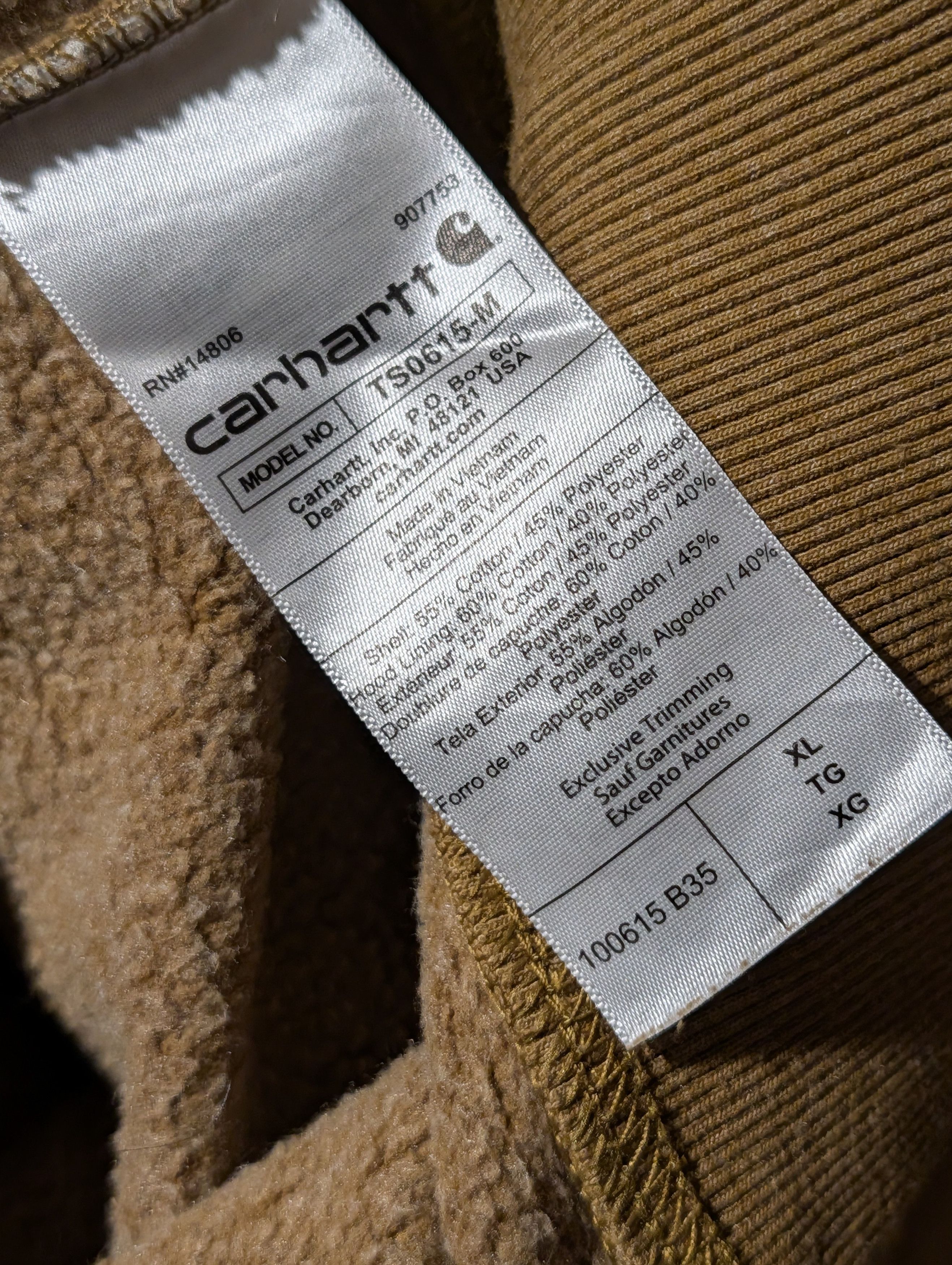 Carhartt Carhartt Rain Defender Loose Heavyweight Hoodie Sweatshirt Size US XL / EU 56 / 4 - 6 Thumbnail