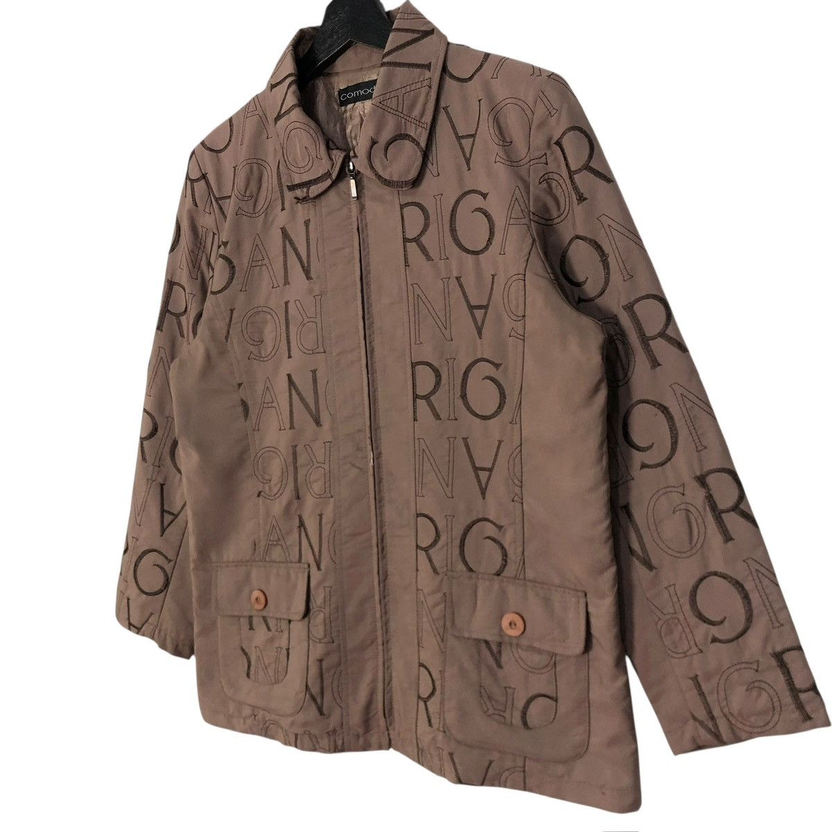 If Six Was Nine Vintage Comodo Brand Jacket Over Print Spell Out Full Zipper Size S / US 4 / IT 40 - 3 Thumbnail