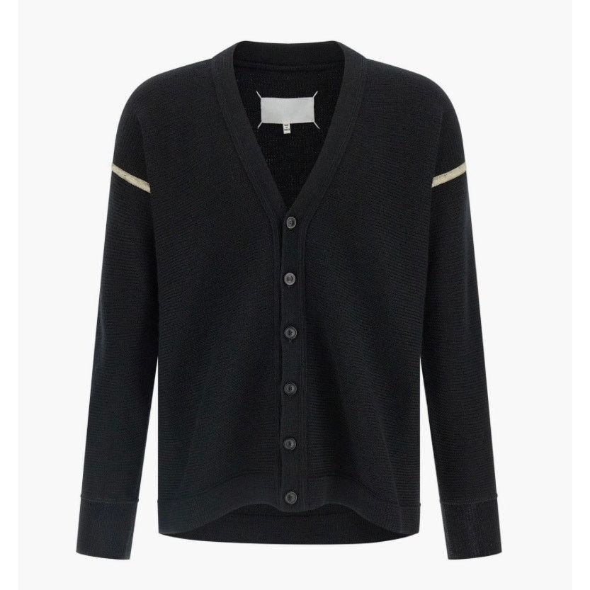 Maison Margiela Maison Margiela Wool Cardigan Denim Elbow Patch V-Neck NWT Size US M / EU 48-50 / 2 - 12 Thumbnail