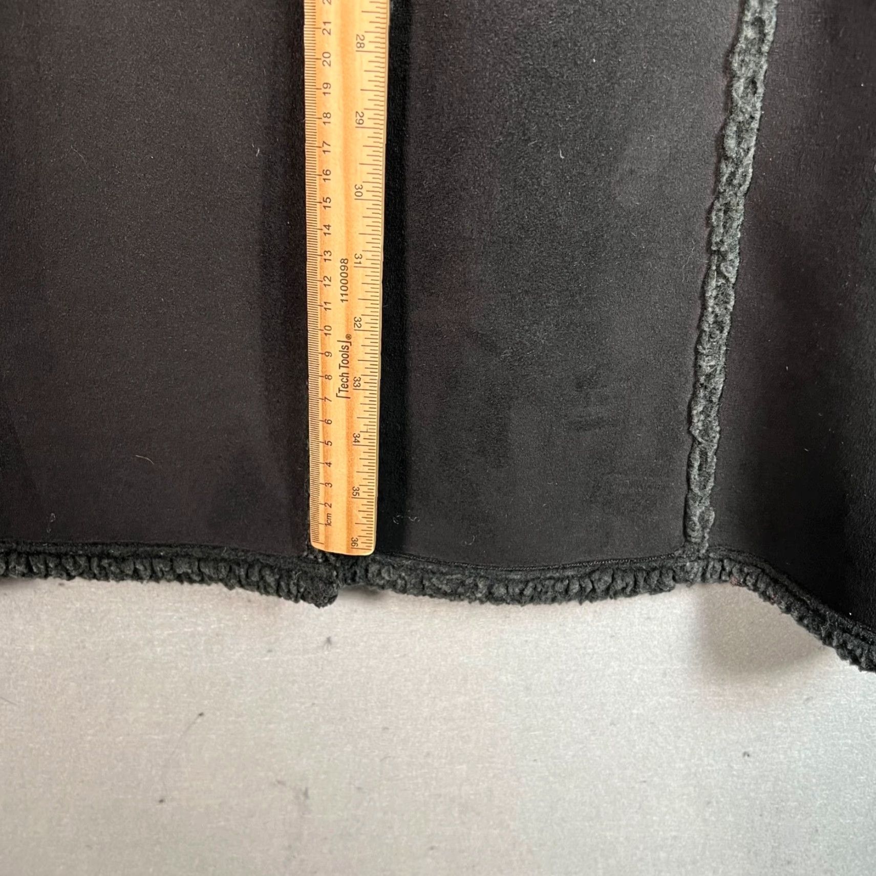 Vintage L.L. Bean Coat XS Black Faux Fur Shearling Trim Long Womens Size XS / US 0-2 / IT 36-38 - 6 Thumbnail